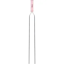 Espeto Duplo Aço Galvanizado e Cabo de Madeira 75cm Kala
