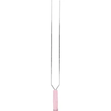 Espeto Duplo em Aço Inox e Cabo de Madeira 75cm Kala