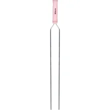 Espeto Duplo em Chapa Galvanizada e Cabo de Madeira 65cm Kala