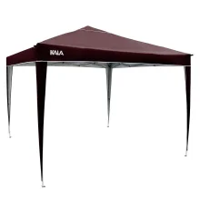 Gazebo Dobrável Marrom com Pés de Alumínio 3m x 3m Kala