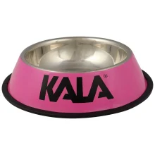 Tigela para Pets em Aço Inox Rosa 15cm Kala