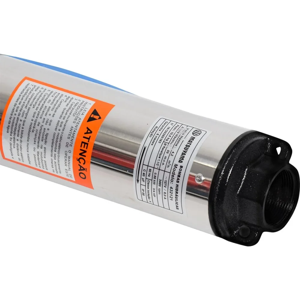 Bomba Caneta 4” 7 Estágios 3/4hp 127V Matsuyama