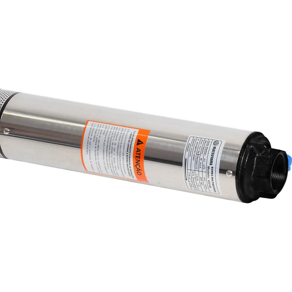 Bomba Multiestágio 4” com 9 Estágios Motor 1hp 127V Matsuyama