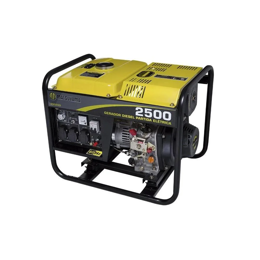 GERADOR A DIESEL 4T - MONO 2.2 KVA 5 HP MOD. 2500