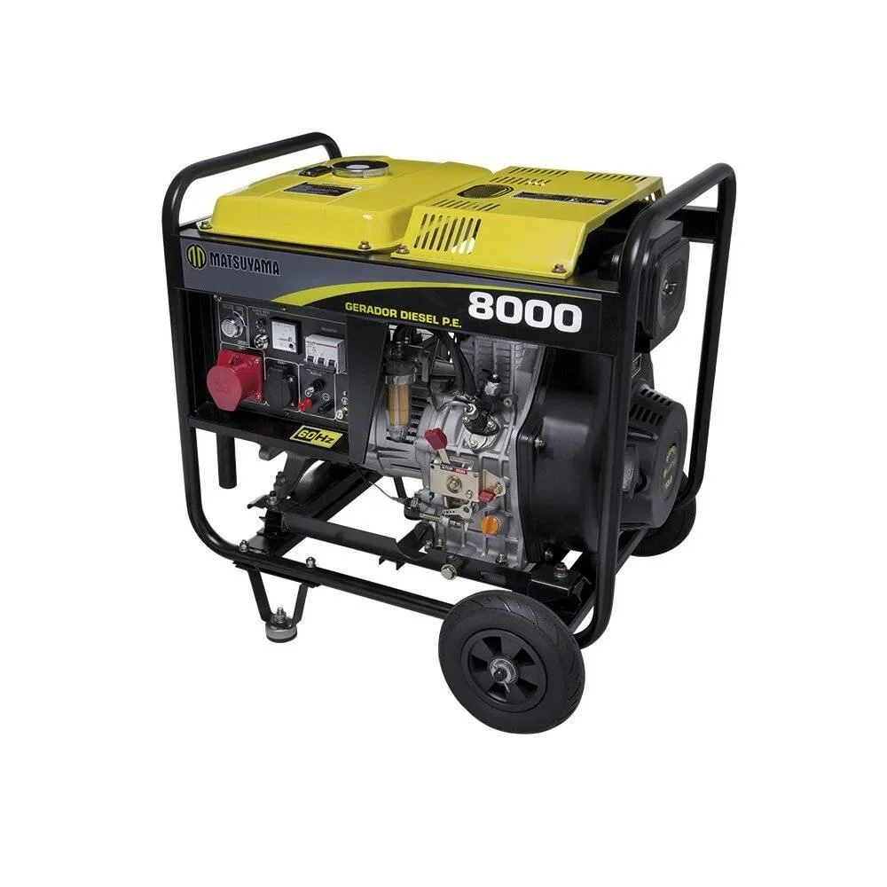 Gerador a Diesel P.E 800 380V Trifásico Matsuyama