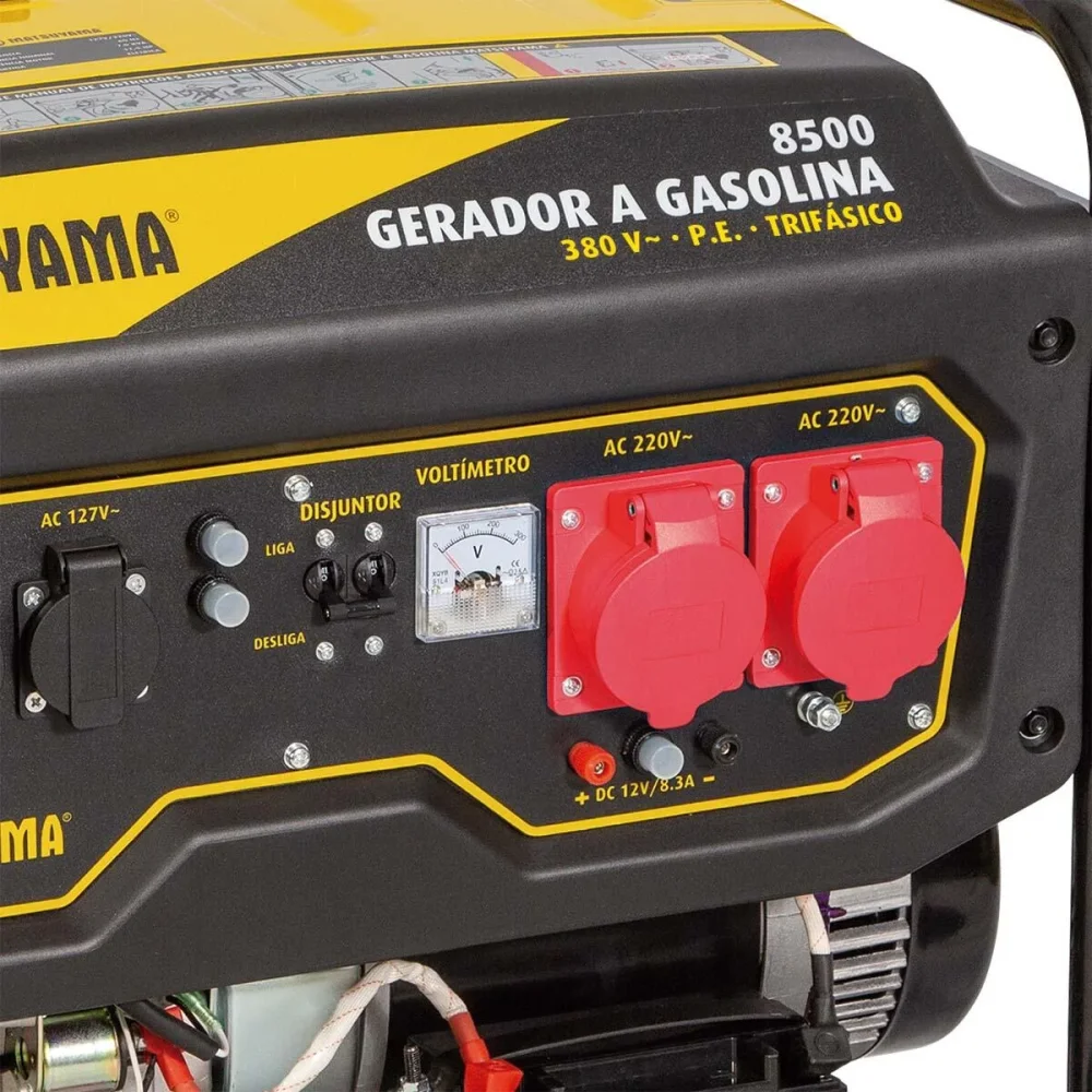 Gerador a Gasolina 4T 25l Motor 17,5hp 380V Matsuyama