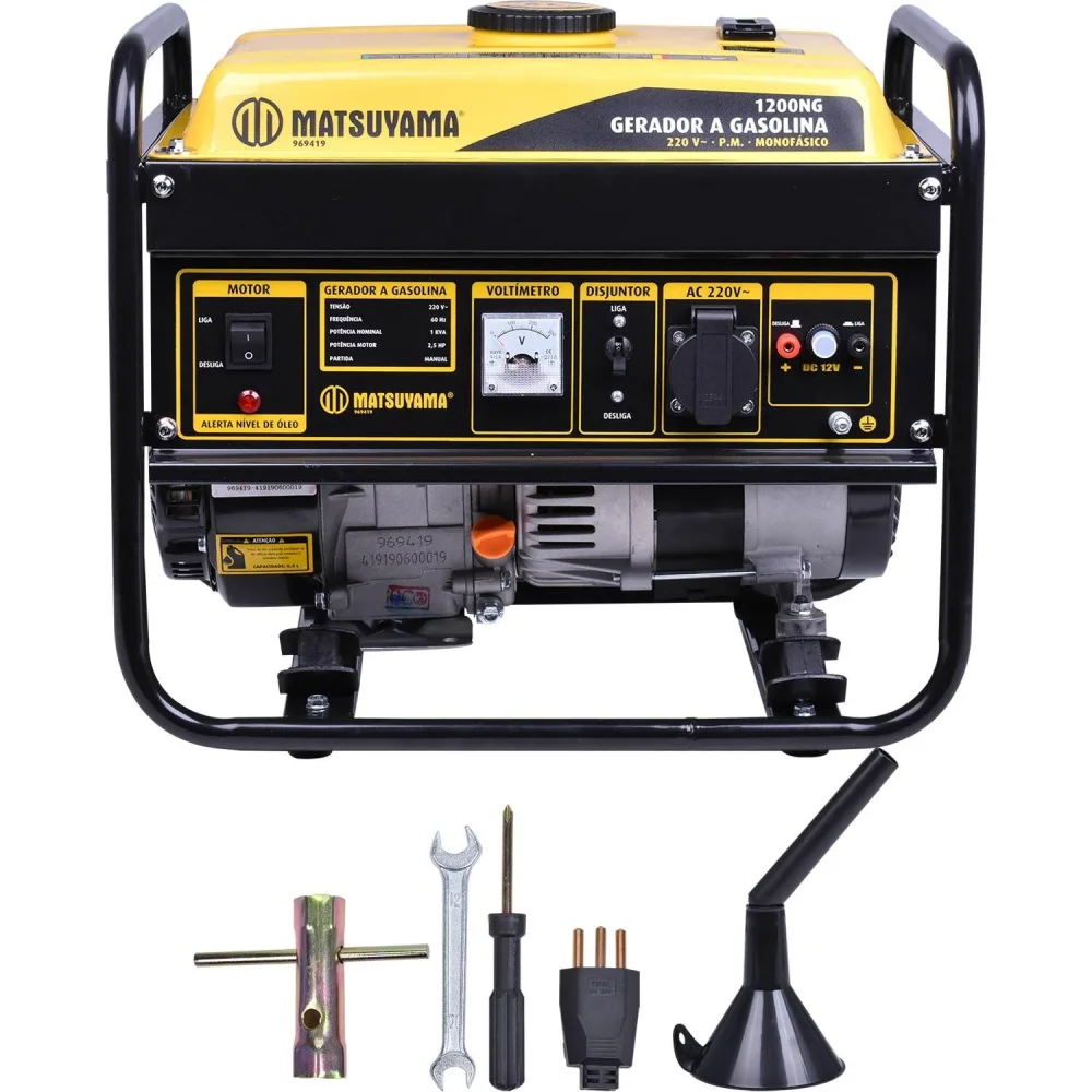 GERADOR A GASOLINA 4T - MONO 1.2 KVA 2.5 HP MOD. 1200