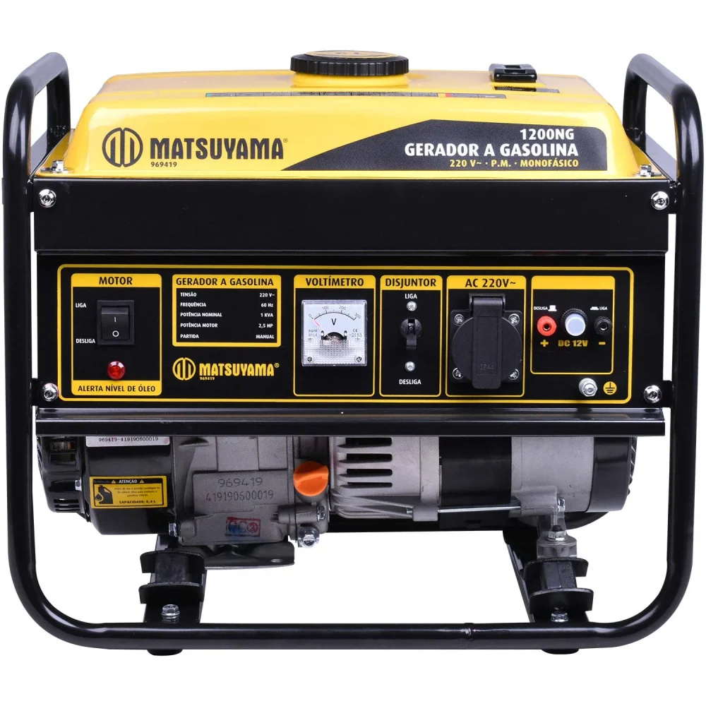 GERADOR A GASOLINA 4T - MONO 1.2 KVA 2.5 HP MOD. 1200