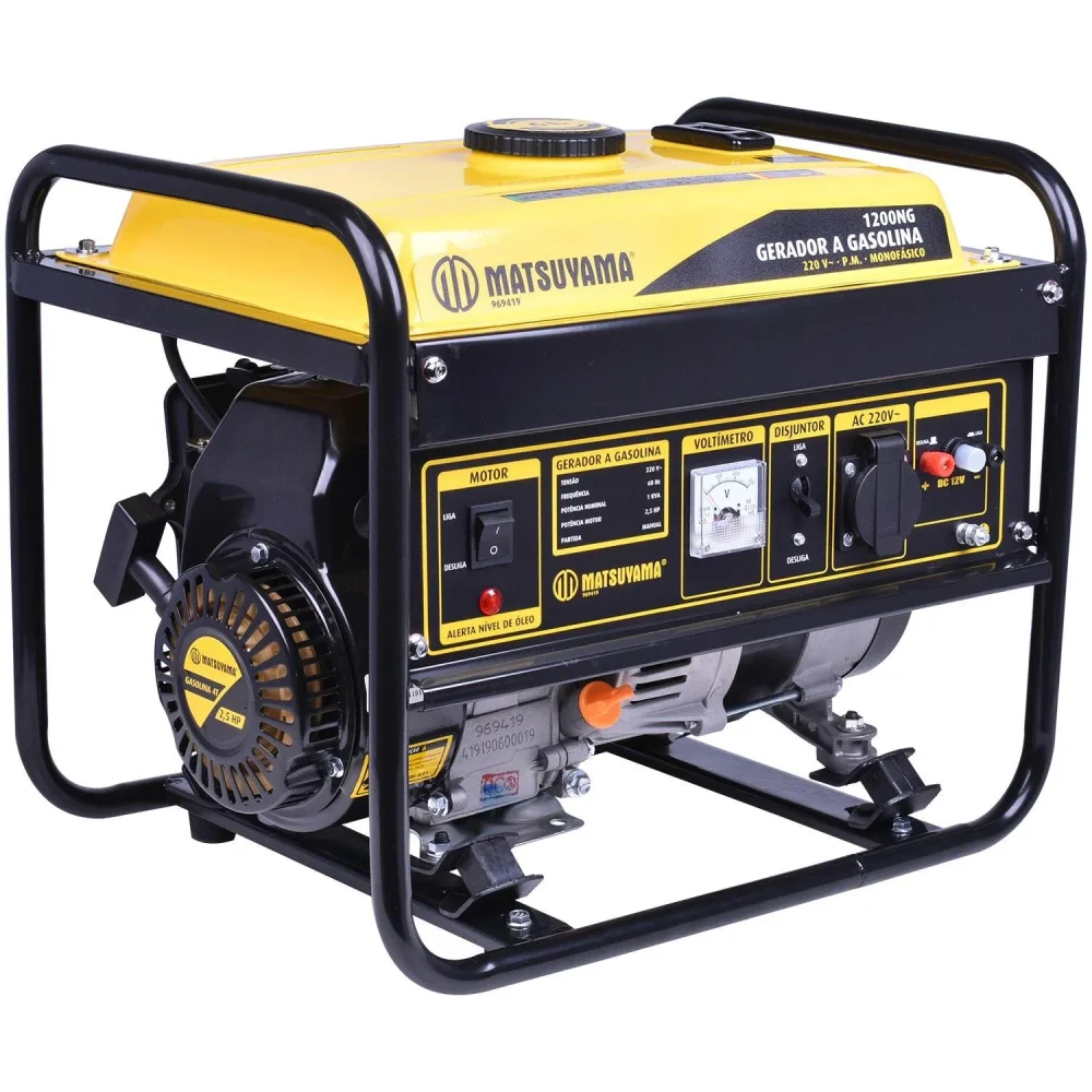 GERADOR A GASOLINA 4T - MONO 1.2 KVA 2.5 HP MOD. 1200