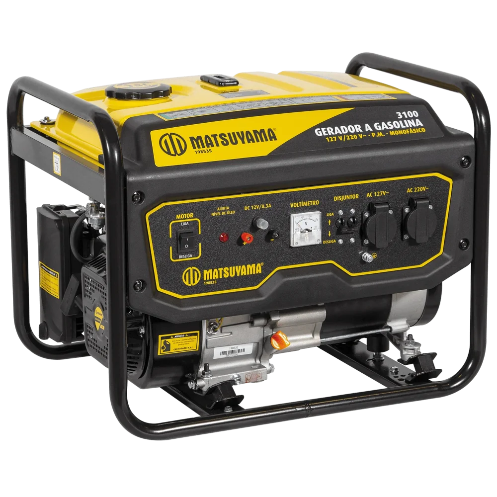 GERADOR A GASOLINA 4T - MONO 3.0 KVA 7 HP MOD. 3100