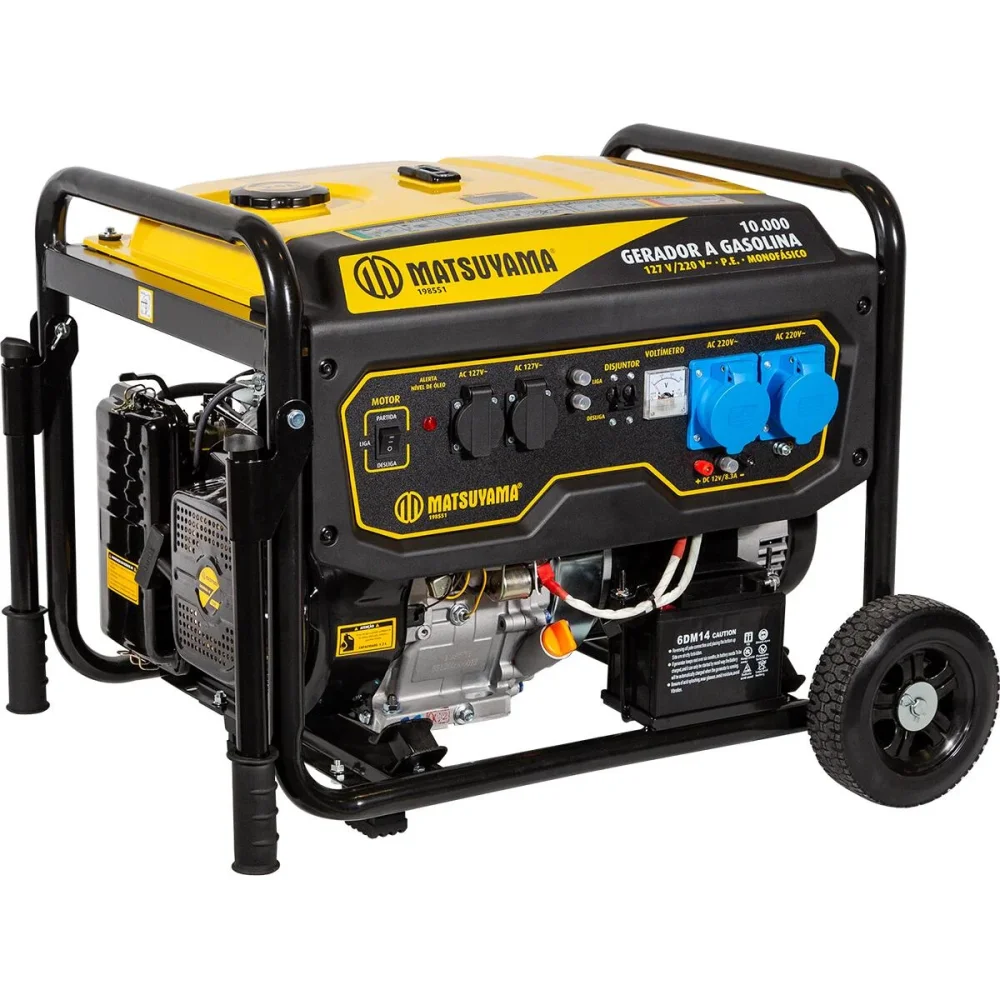 GERADOR A GASOLINA 4T - MONO 9 KVA 19 HP MOD. 10000