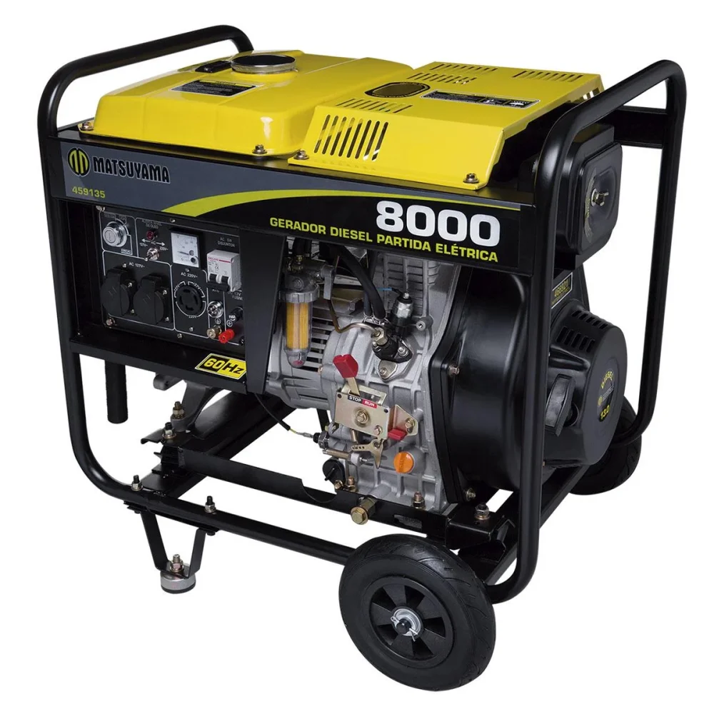 Gerador de Energia a Diesel 8000 GDA Mono 127/220V Matsuyama