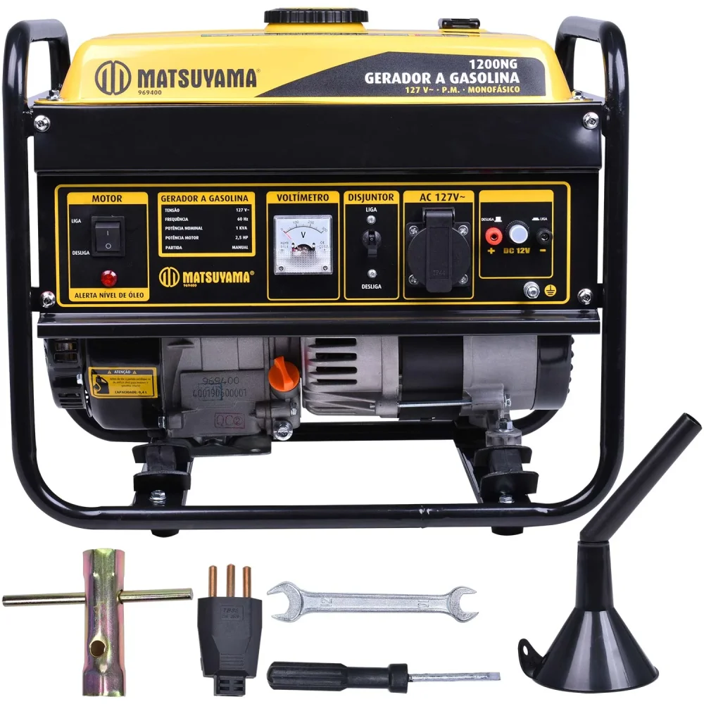 Gerador de Energia a Gasolina 1200W 127V Matsuyama