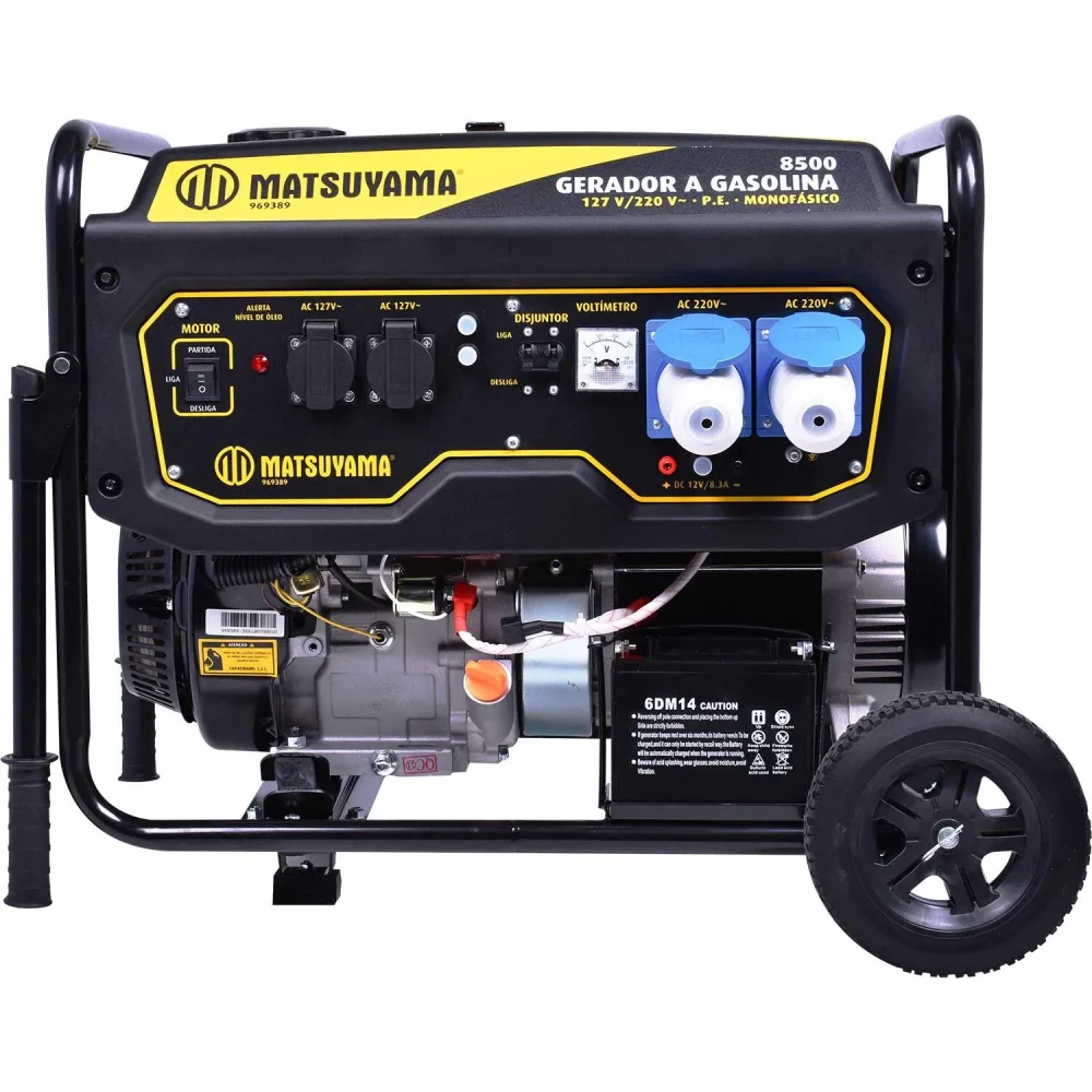 Gerador de Energia à Gasolina 60Hz 8500W Bivolt Matsuyama