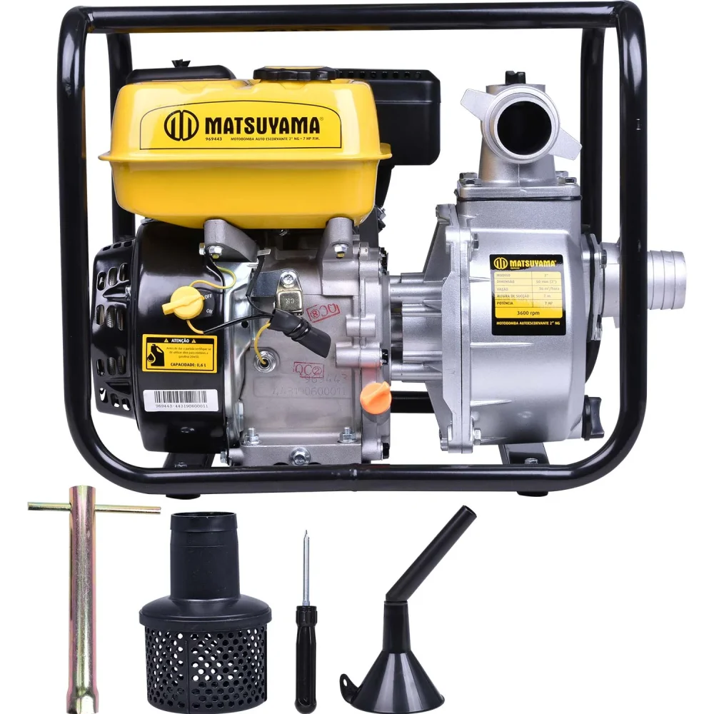 MOTOBOMBA A GASOLINA (AUTO ESCORVANTE) - 2" 7 HP