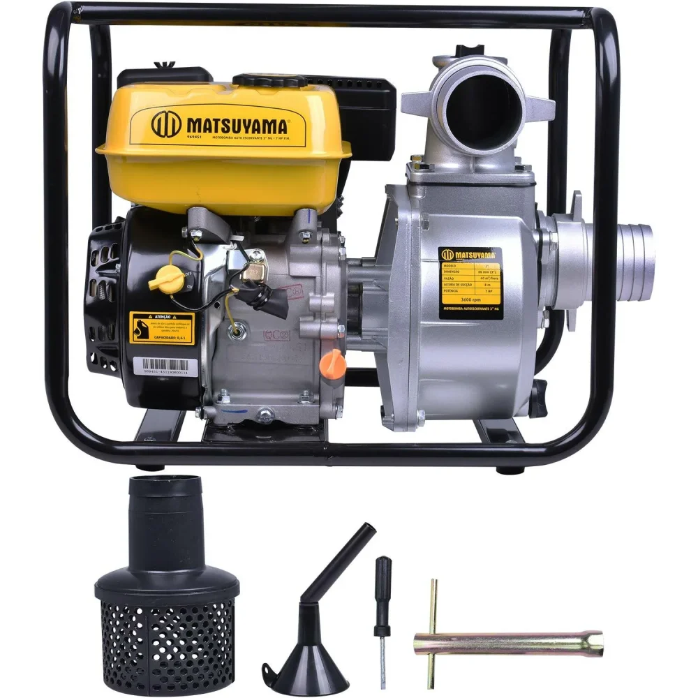 MOTOBOMBA A GASOLINA (AUTO ESCORVANTE) - 3" 7 HP