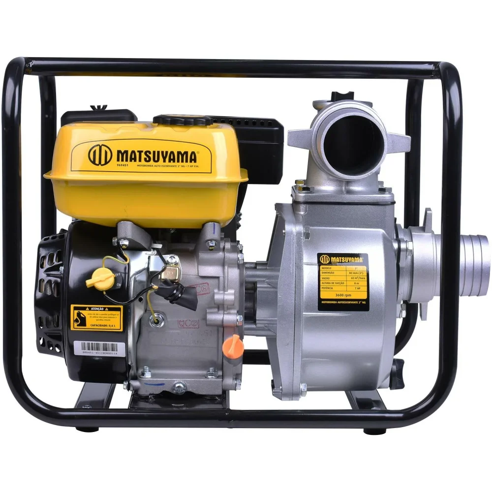 MOTOBOMBA A GASOLINA (AUTO ESCORVANTE) - 3" 7 HP