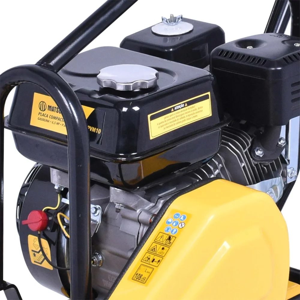 PLACA VIBRATÓRIA A GASOLINA 4T - MONOCILÍNDRICO 6.5 HP MOD. PVM10