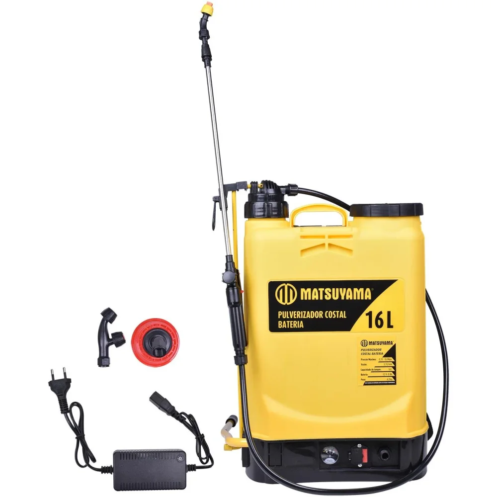 PULVERIZADOR COSTAL À BATERIA - 16 L (8Ah - 12V)