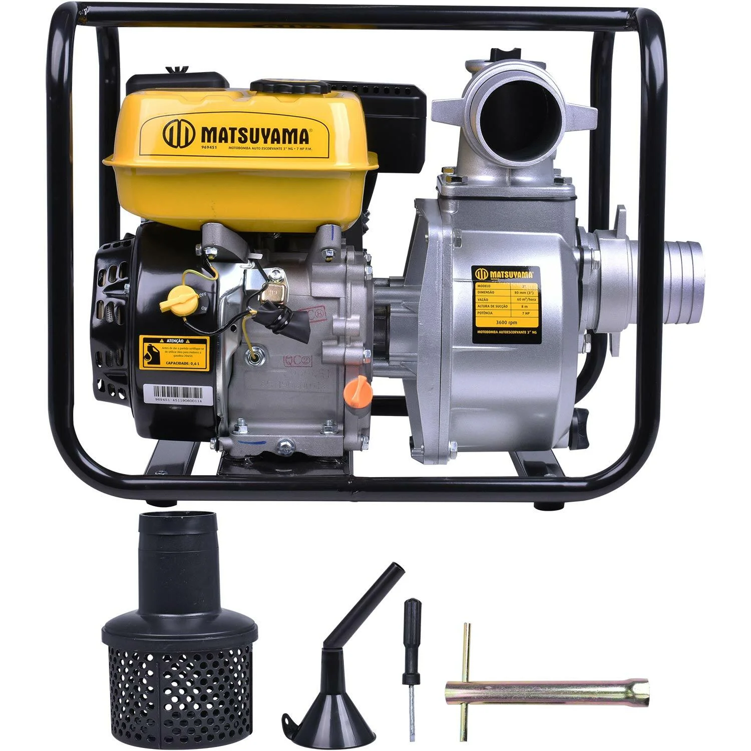 Motobomba a Gasolina 3 Auto Escorvante Matsuyama em Oferta!