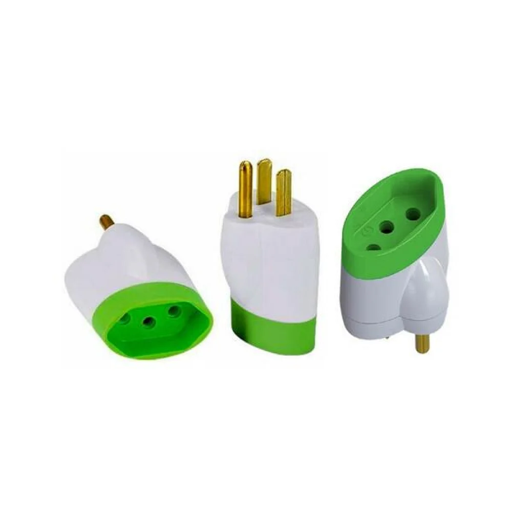 P助　304525×2 Adaptador Reverso 2P+T 15A 250V Branco DANEVASertão