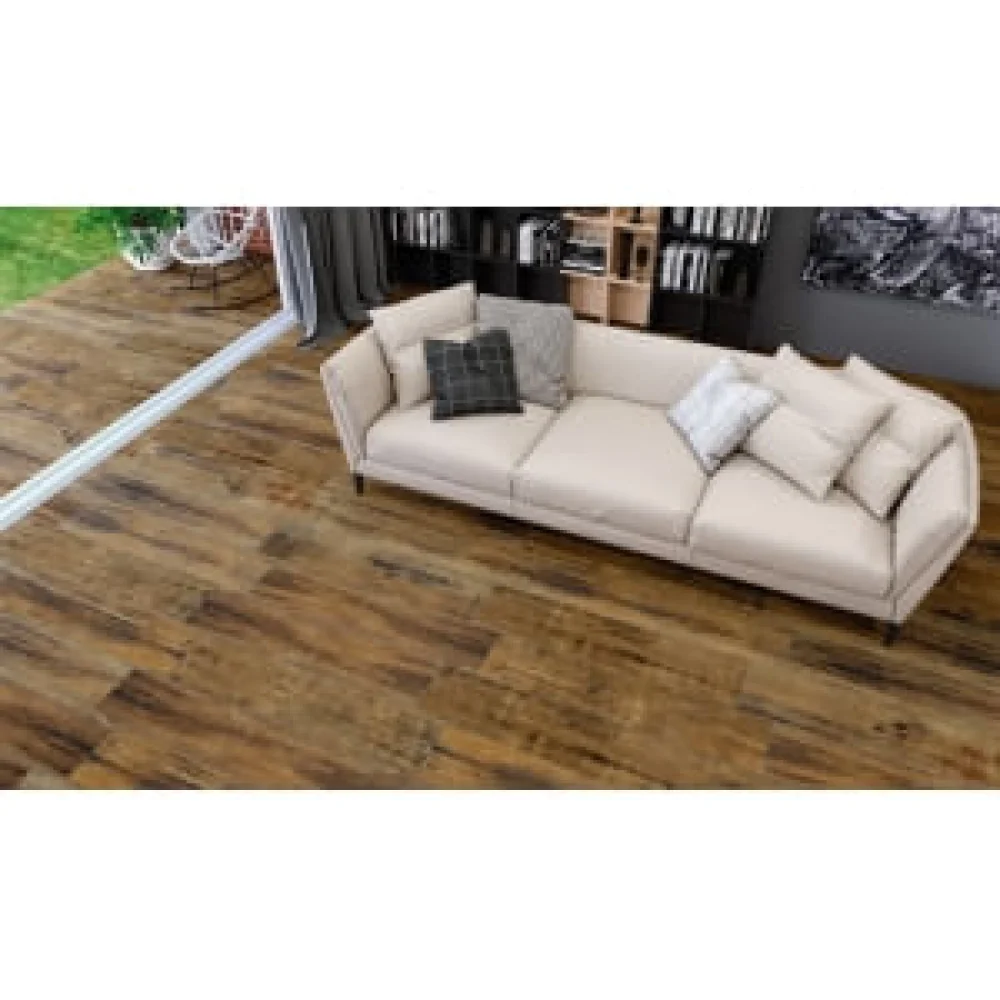 Piso Acetinado Cerâmico Heritage Retif 25X110 ROXSertão