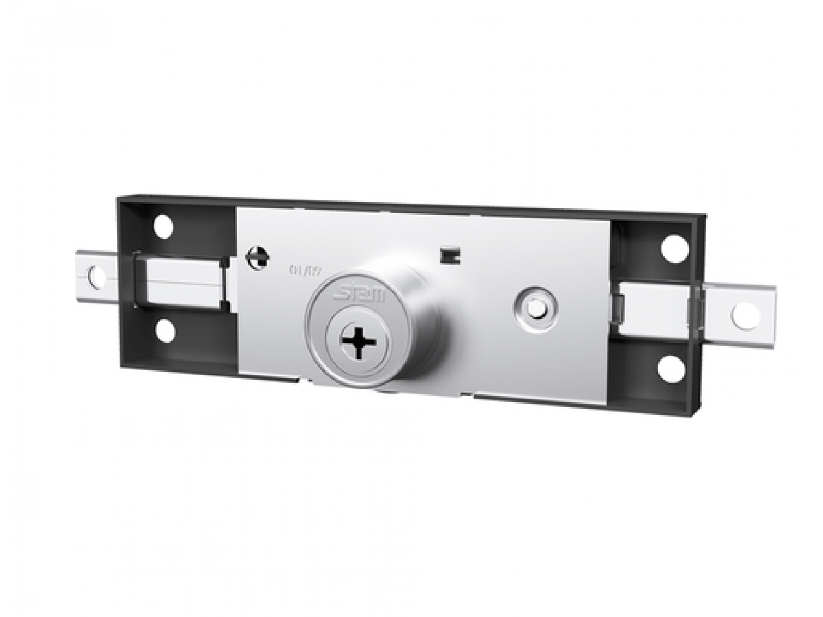 Fechadura Tetra Grafite 1201 para Porta de Enrolar Externa