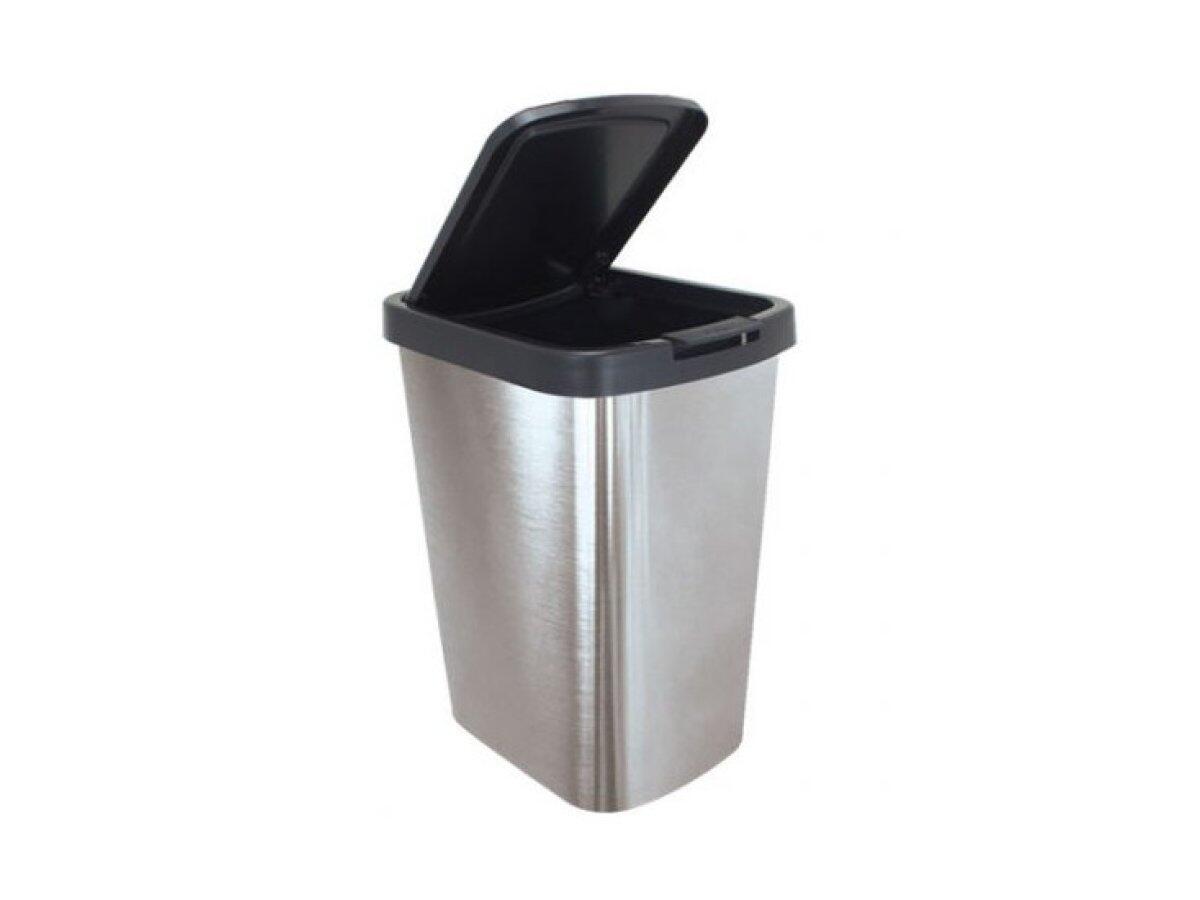 Lixeira Plástica Click Label 9L Inox ARQPLAST | Sertão